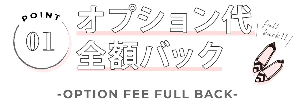 オプション代全額バック